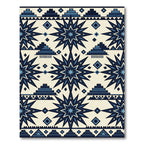 Navajo Blue Star Geometric Rug