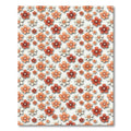 Terra Cotta Floral Blossom Spread Rug