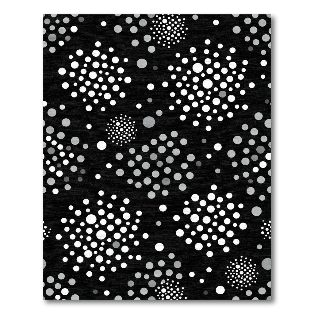 Monochromatic Polka Dot Cluster Arrangement Rug