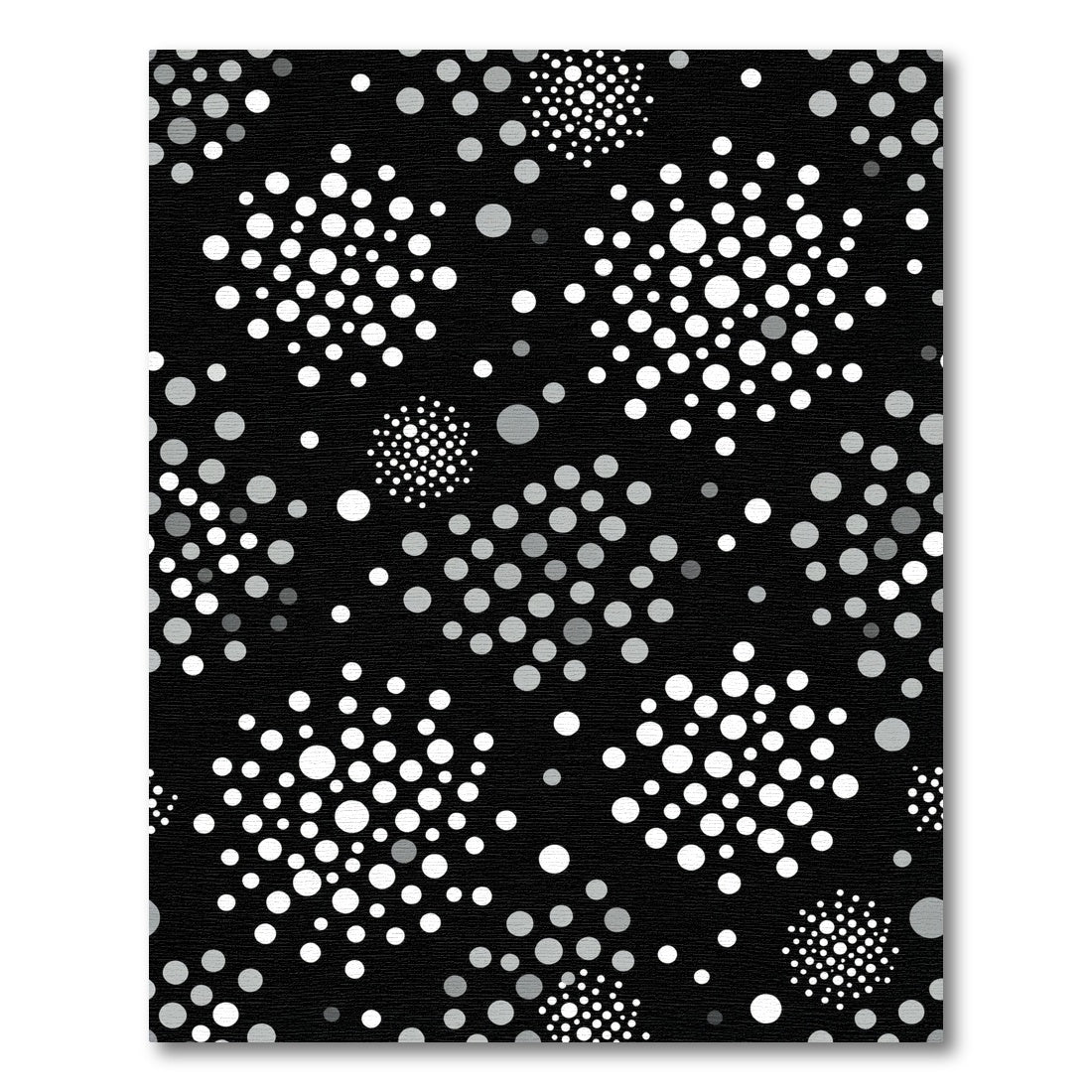 Monochromatic Polka Dot Cluster Arrangement Rug
