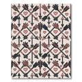 Blush Pink Crossed Arrow Geometric Heart Rug