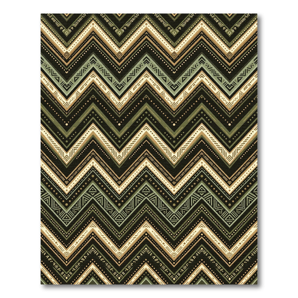 Earth Tone Chevron Boho Geometric Zigzag Rug