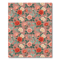 Rose Garden Botanical Print Rug