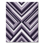 Monochrome Angular Chevron Lines Geometric Rug