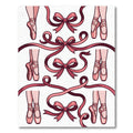 Ballet Ribbon Bow ballerina Feet Rug