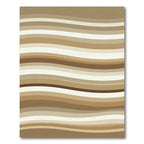 Modern Earthy Tone Wavy Striped Rug