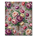Elegant Pastel Peony Floral Bouquet Rug