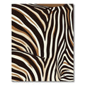 Contemporary Earthy Tone Zebra Stripe Rug