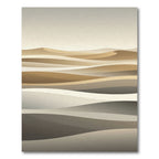 Minimalist Serene Sand Dune Waves Rug