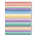 Soft Pastel Horizontal Striped Rug
