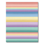 Soft Pastel Horizontal Striped Rug
