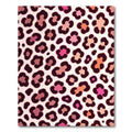 Playful Pink and Peach Leopard Spot Rug