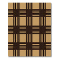 Classic Tan Plaid Lattice Rug