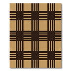 Classic Tan Plaid Lattice Rug
