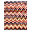 Rustic Southwestern Sunset Chevron Rug