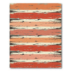 Distressed Sunset Horizon Striped Rug