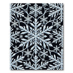 Chic Crystal Snowflake Pattern Rug