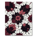 Bold Crimson Ink Splash Abstract Art Rug