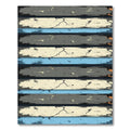 Distressed Grunge Wood Grain Stripes Rug
