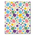 Playful Multicolored Easter Egg Confetti Rug
