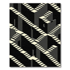 Monochromatic Staircase Illusion Rug