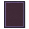 Deep Plum Geometric Layered Frame Rug