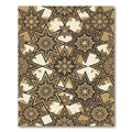 Intricate Golden Star Mandala Rug