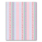 Pastel Stripes Wavy Border Rug