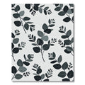 Minimalist Monochrome Eucalyptus Leaf Branch Rug