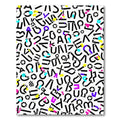 Colorful Abstract Alphabet Collage Rug