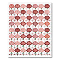 Red Pink Carnation Garden Arrangement Rug