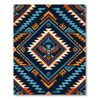 Navajo Inspired Eagle Diamond Pattern Rug