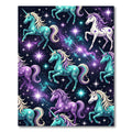 Magical Celestial Unicorn Galaxy Sky Rug