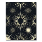 Dark Starburst Rays Rug