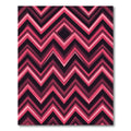 Pink Red Chevron Diamond Geometric Rug