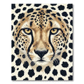 Bold Cheetah Spots Face Rug