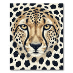 Bold Cheetah Spots Face Rug