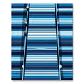 Modern Navy and Slate Striped Horizon Rug