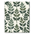 Forest Green Leaf Branch Overlay Rug