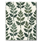 Forest Green Leaf Branch Overlay Rug