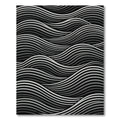 Monochromatic Wave Optical Illusion Rug