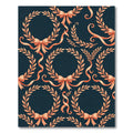 Golden Laurel Bow wreaths Rug
