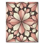 Blush and Cream Petal Medallion Rug