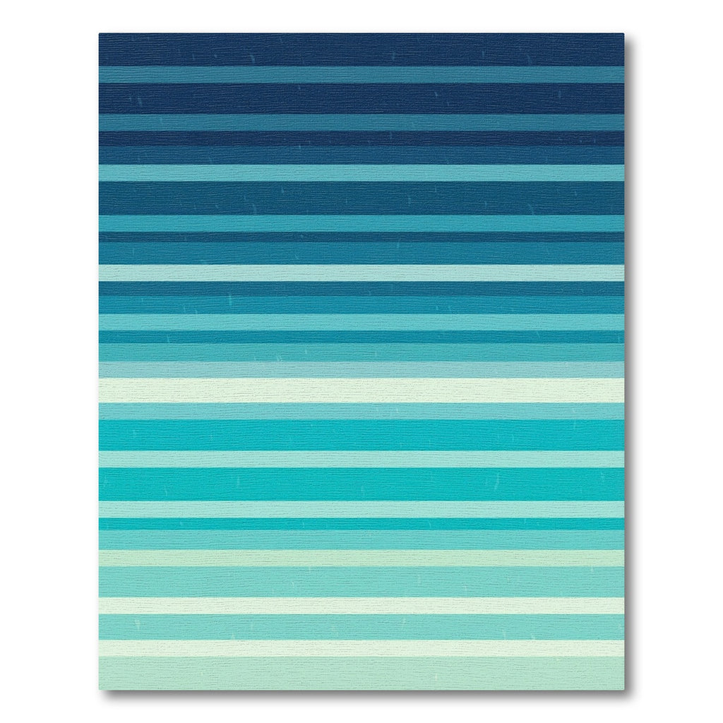 Ethereal Ocean Gradient Striped Rug