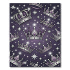 Royal Purple Crown Celestial Star Art Rug