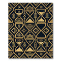 Golden Hourglass Geometric Repeat Rug