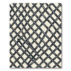 Distressed Charcoal Intersecting Lattice Grid Rug