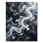Ethereal White Smoke Swirl Rug