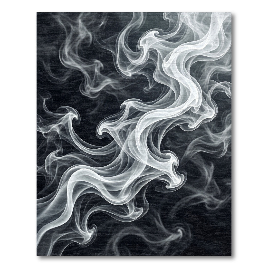 Ethereal White Smoke Swirl Rug