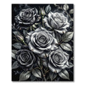 Monochromatic Elegant Rose Cluster Rug
